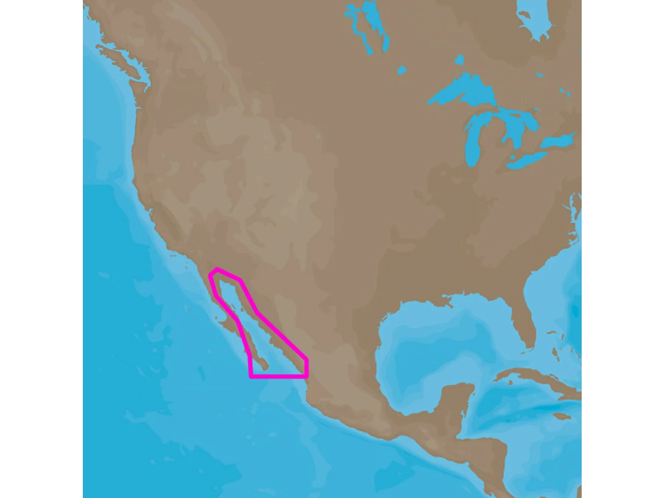 C-MAP 4D NA-D950 Gulf of Califonia , Mexico