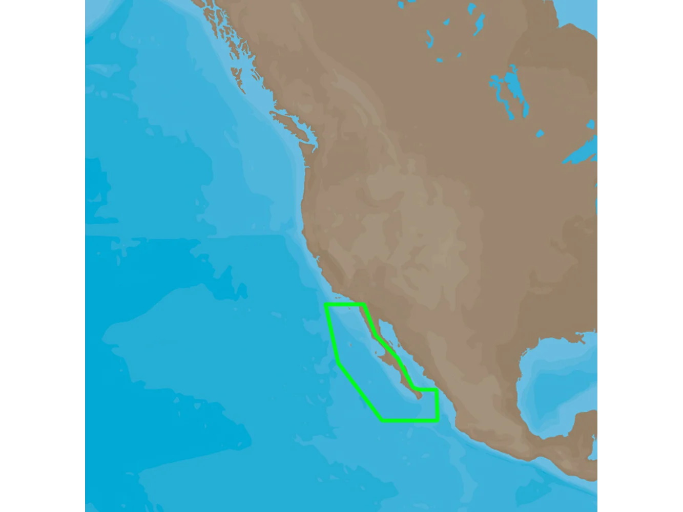 C-MAP 4D NA-D951 Cabo San Lucas, MX to San Diego, CA