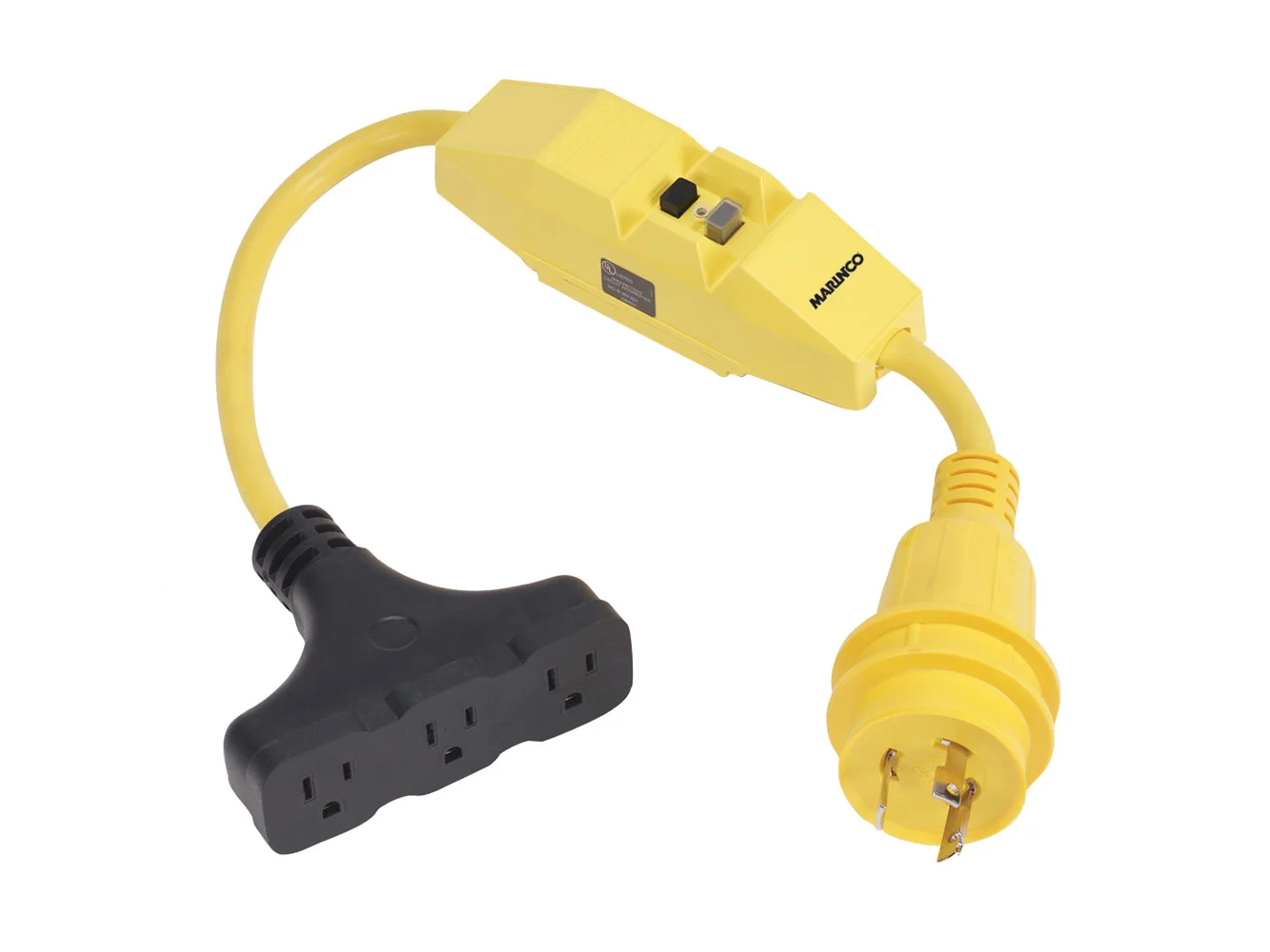 Marinco Dockside 30A to 15A Adapter with GFI