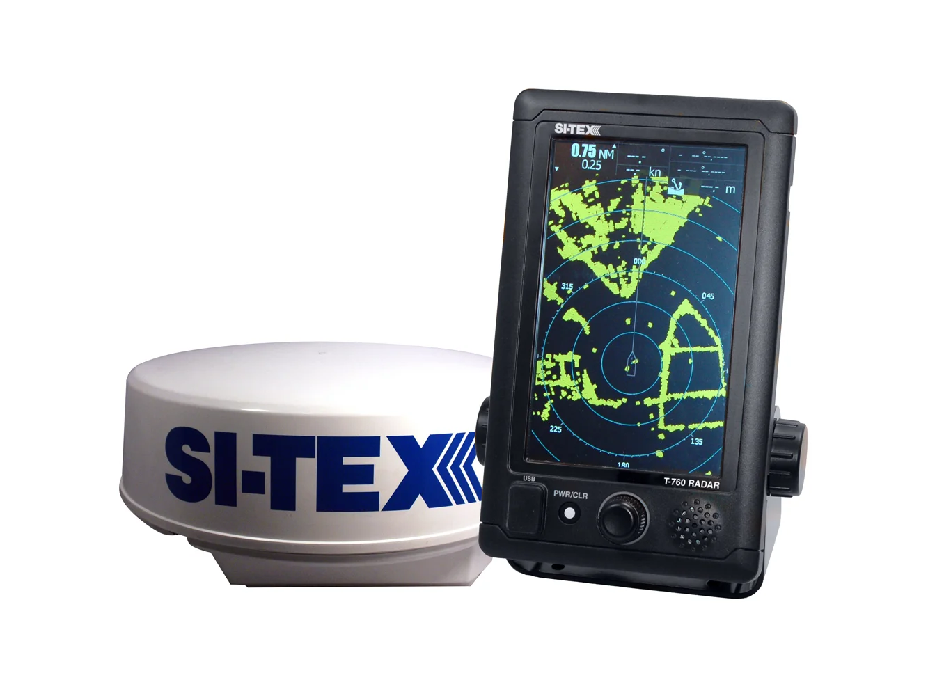 SI-TEX T-760 Compact Color Radar w/4kW 18" Dome - 7" Touchscreen