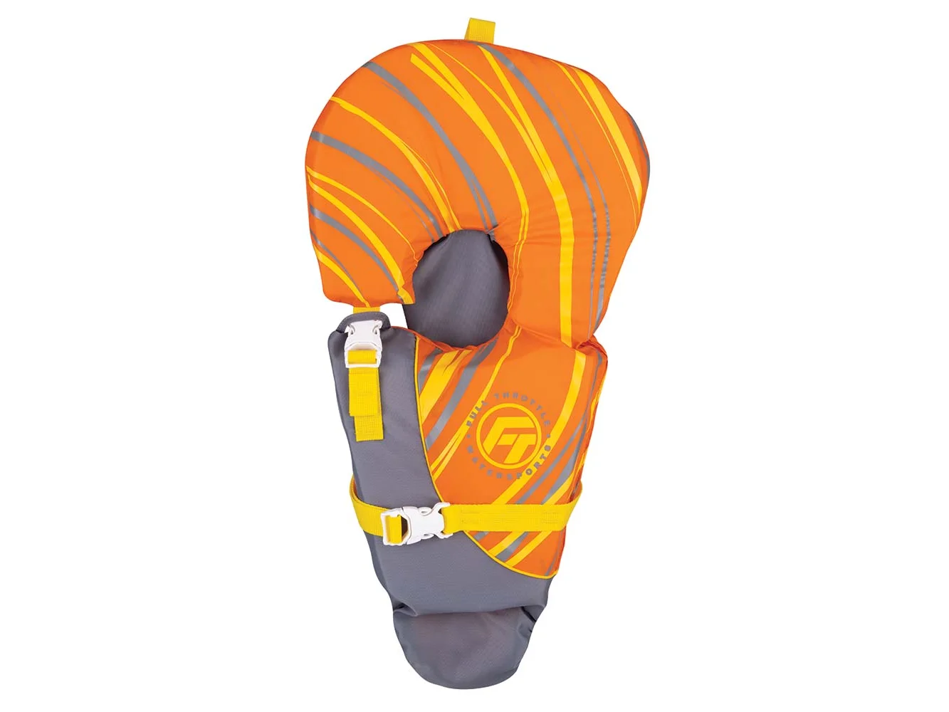 Full Throttle Baby-Safe Vest - Infant to 30lbs - Orange/Grey