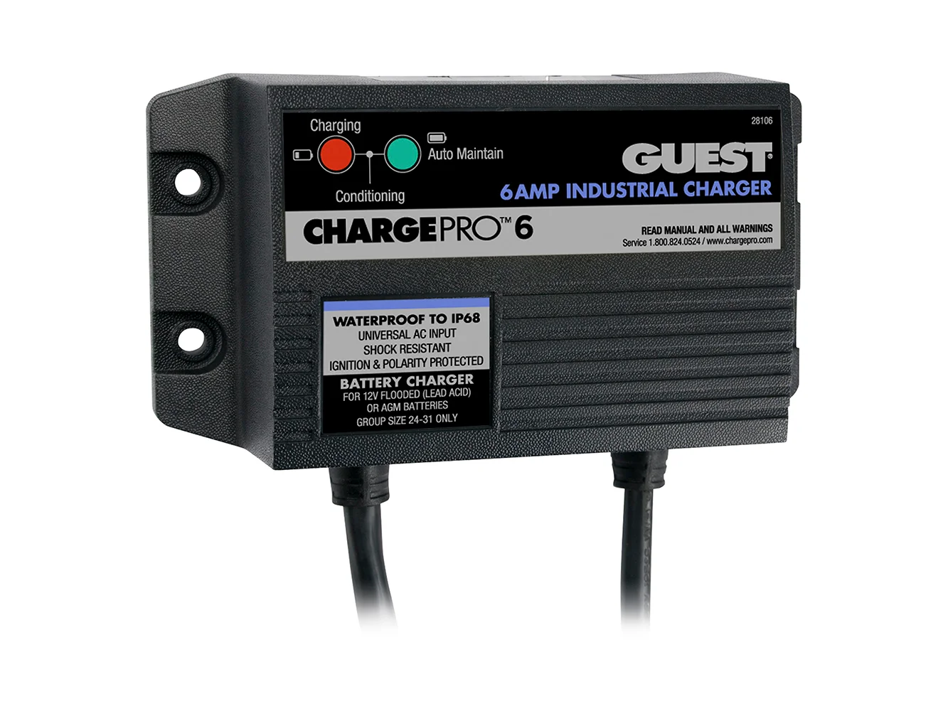 Guest 6A/12V 1 Bank 120V Input On-Board Battery Charger