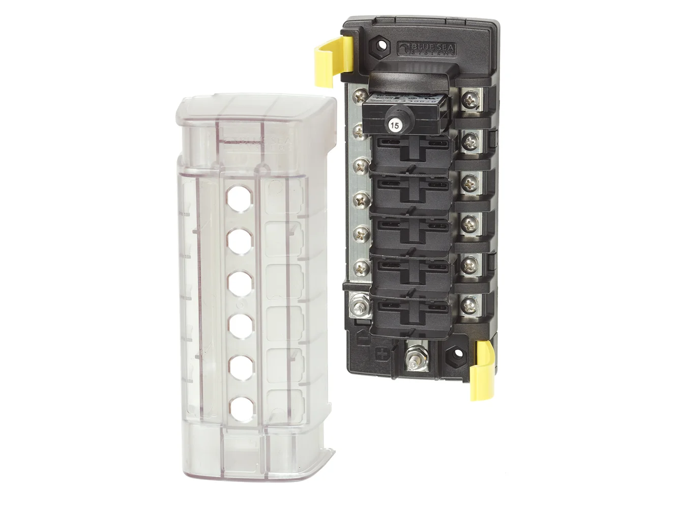 Blue Sea 5052 ST CLB Circuit Breaker Block - 6 Position w/Negative Bus