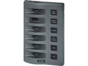 Blue Sea 4307 WeatherDeck&reg; 12V DC Waterproof Switch Panel - 6 Position