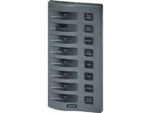 Blue Sea 4309 WeatherDeck&reg; 12V DC Waterproof Switch Panel - 8 Position