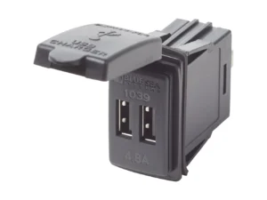 Blue Sea Dual USB Charger - 24V Contura Mount