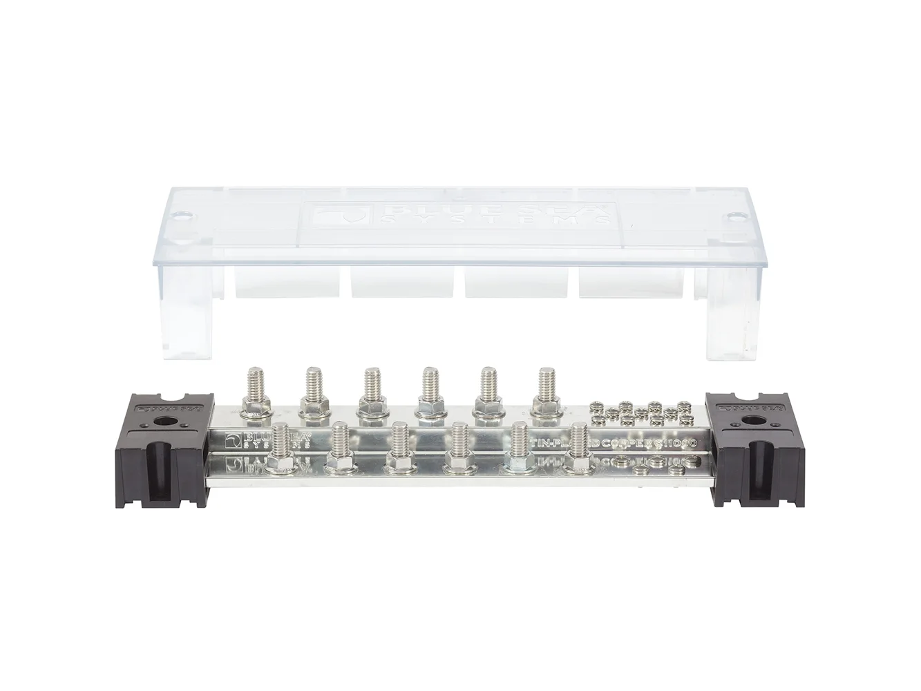 Blue Sea PowerBar 1000 - 12 3/8" Terminal Studs w/Cover