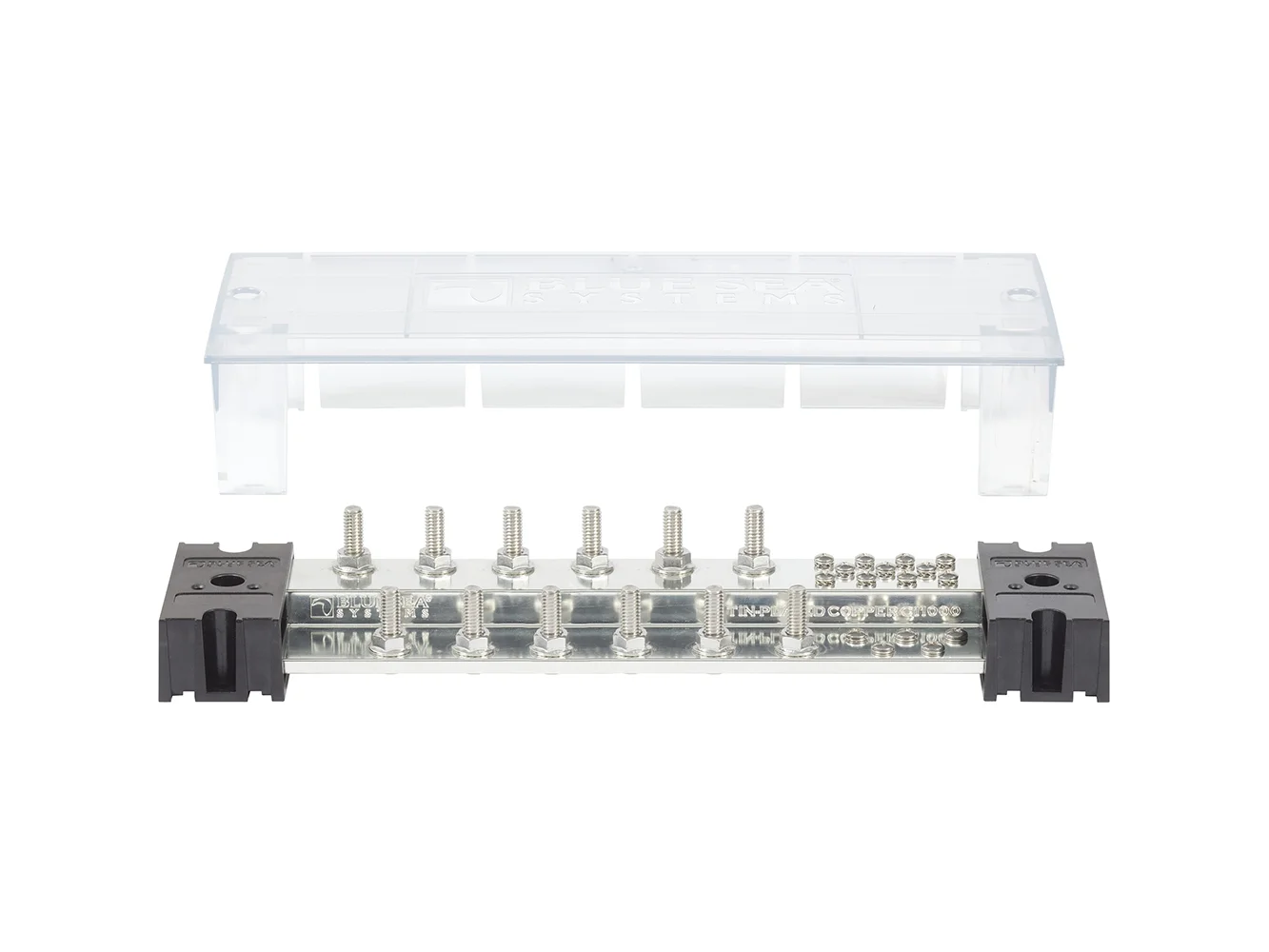 Blue Sea PowerBar 1000 - 12 5/16" Terminal Studs w/Cover