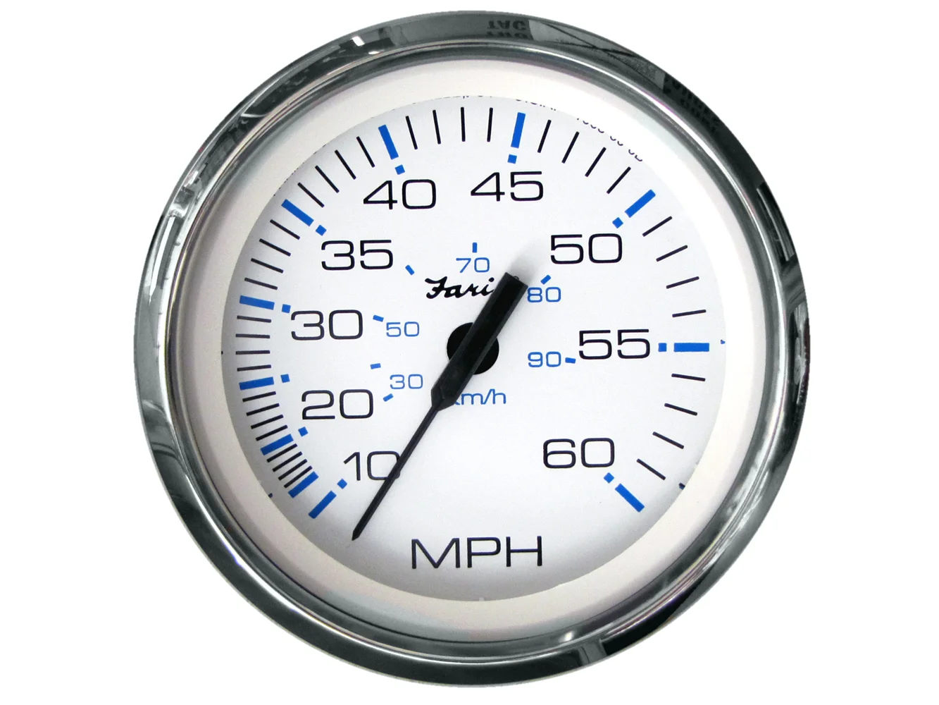 Faria Chesapeake White SS 4" Speedometer - 60MPH (Pitot)