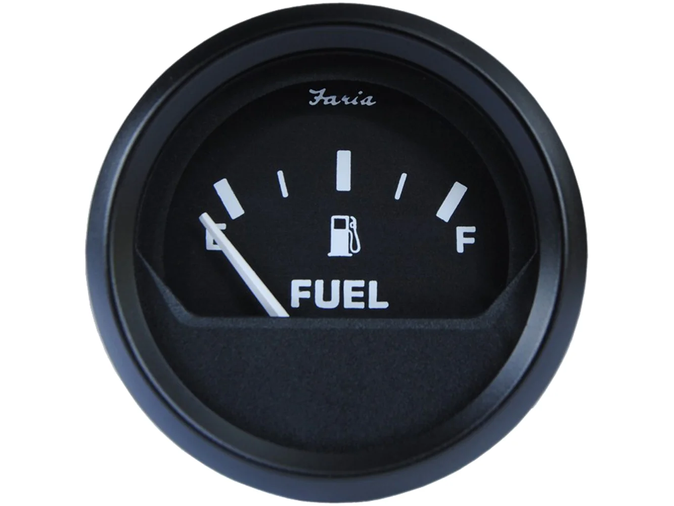 Faria Euro Black 2" Fuel Level Gauge
