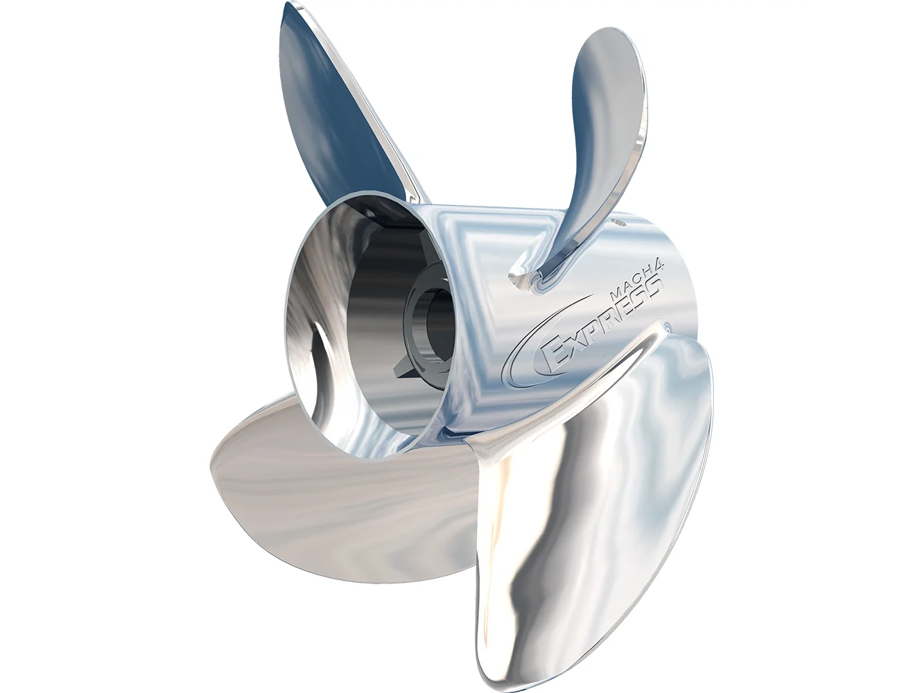 Turning Point Express® Mach4™ - Left Hand - Stainless Steel Propeller - EX-1421-4L - 4-Blade - 14" x 21 Pitch