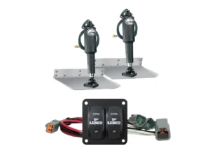 Lenco 12" x 12" Standard Trim Tab Kit w/Double Rocker Switch Kit