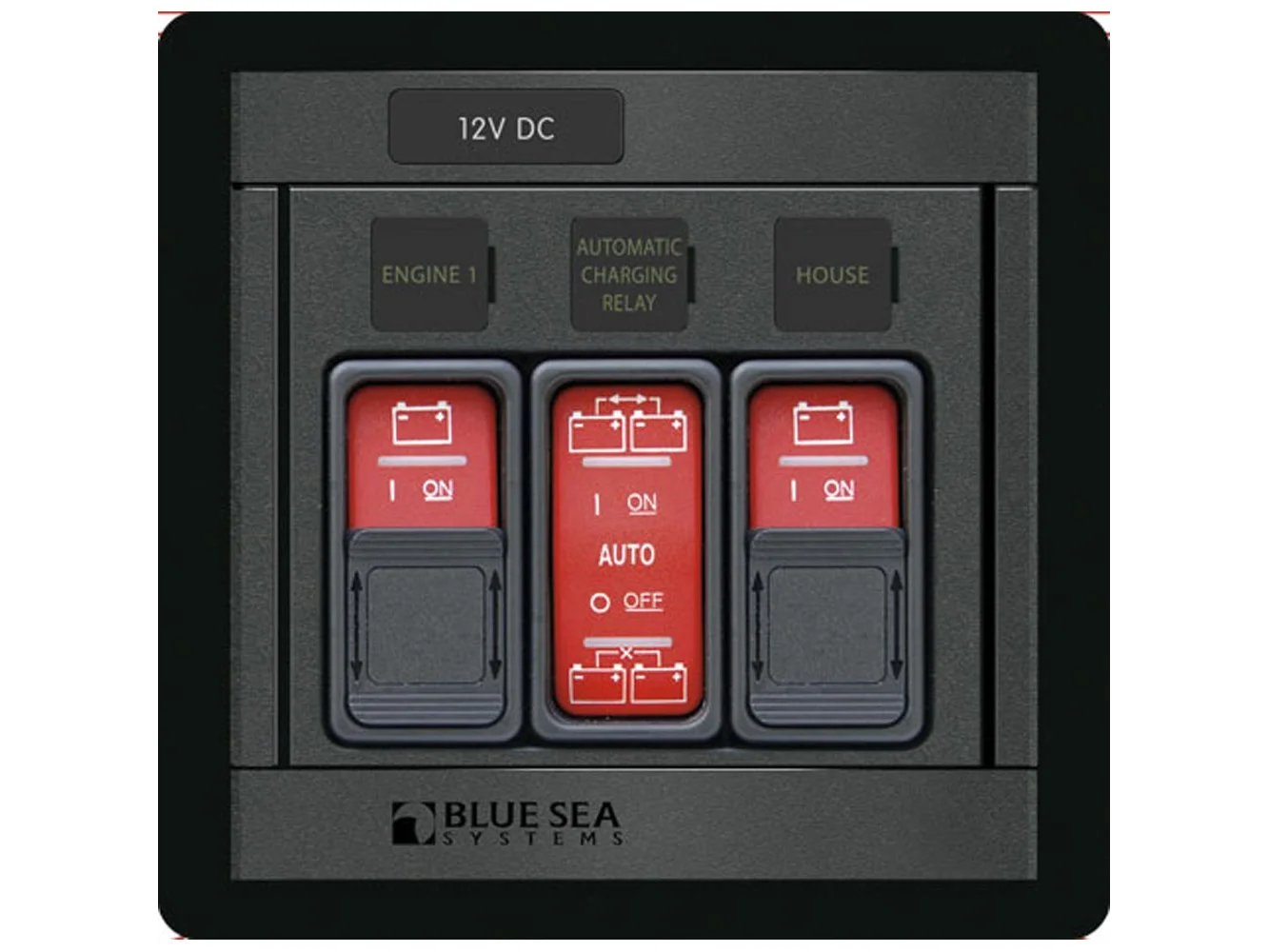 Blue Sea 1147 Remote Control Panel w/(2)2145 & (1)2146 Remote Control Contura Switch