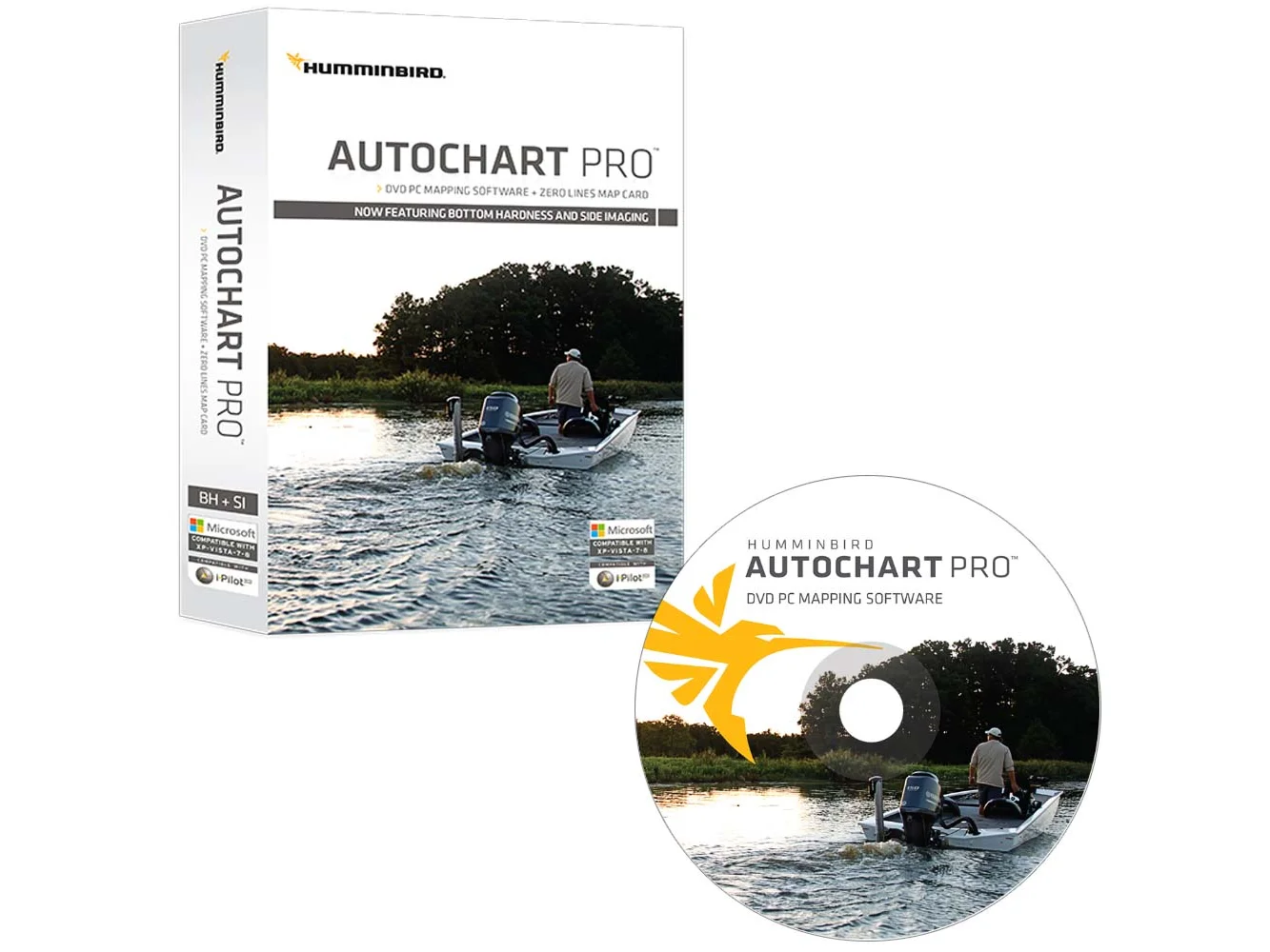 Humminbird AutoChart PRO DVD PC Mapping Software w/Zero Lines Map Card