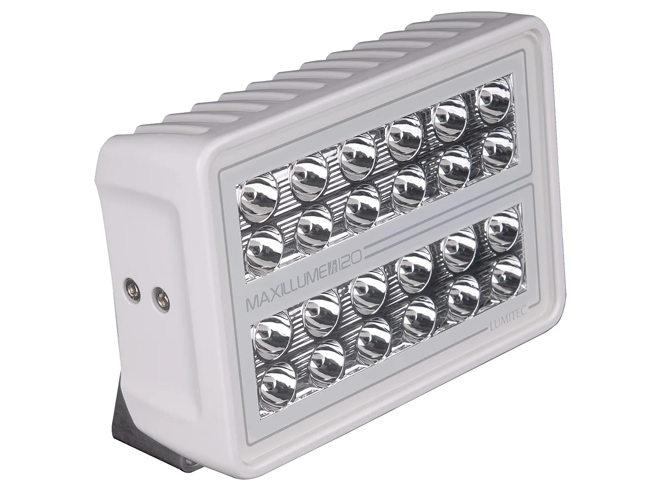 Lumitec Maxillume h120 - Trunnion Mount Flood Light - White Housing - White Dimming