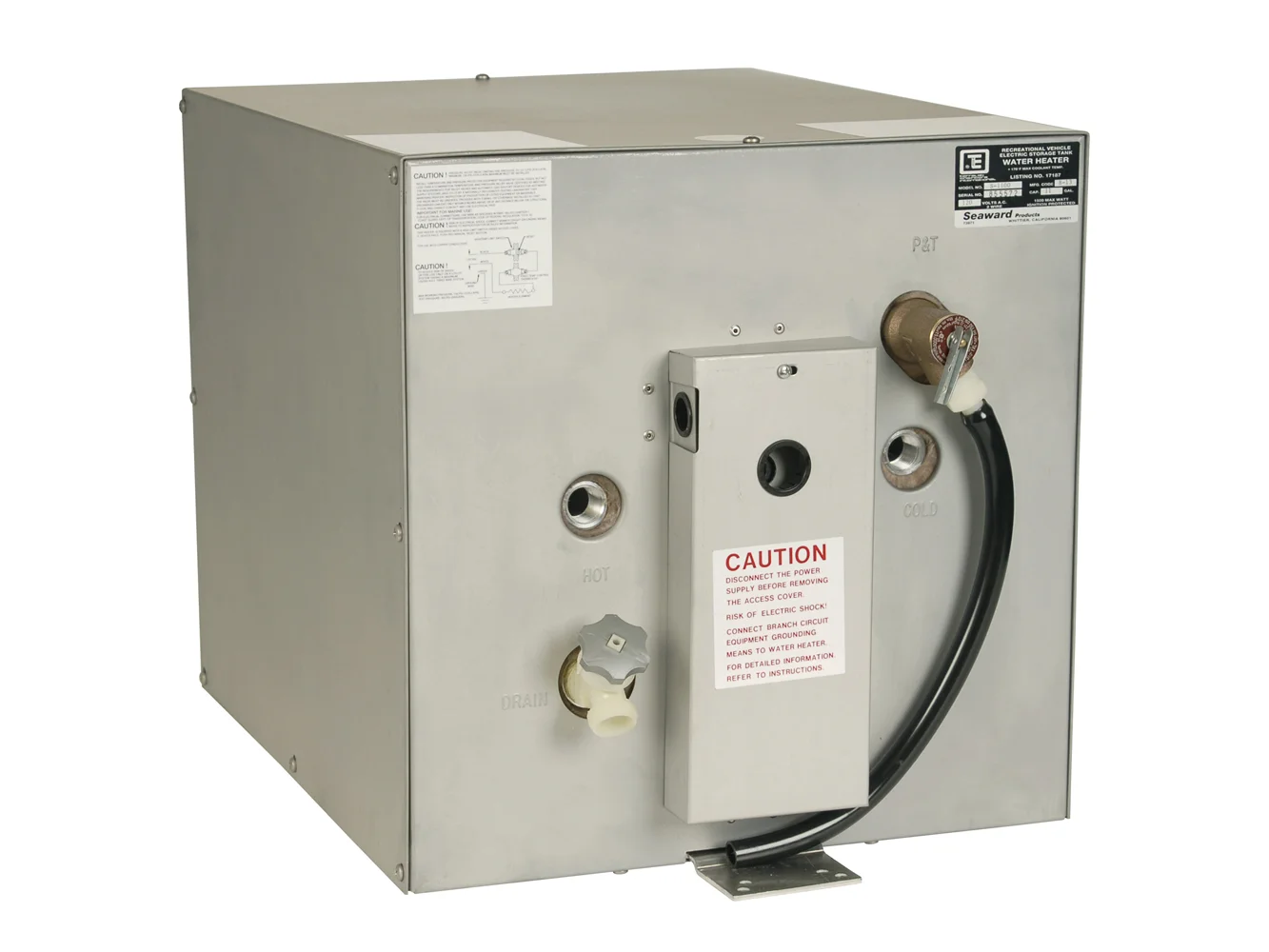 Whale Seaward 11 Gallon Hot Water Heater w/Rear Heat Exchanger - Galvanized Steel - 120V - 1500W