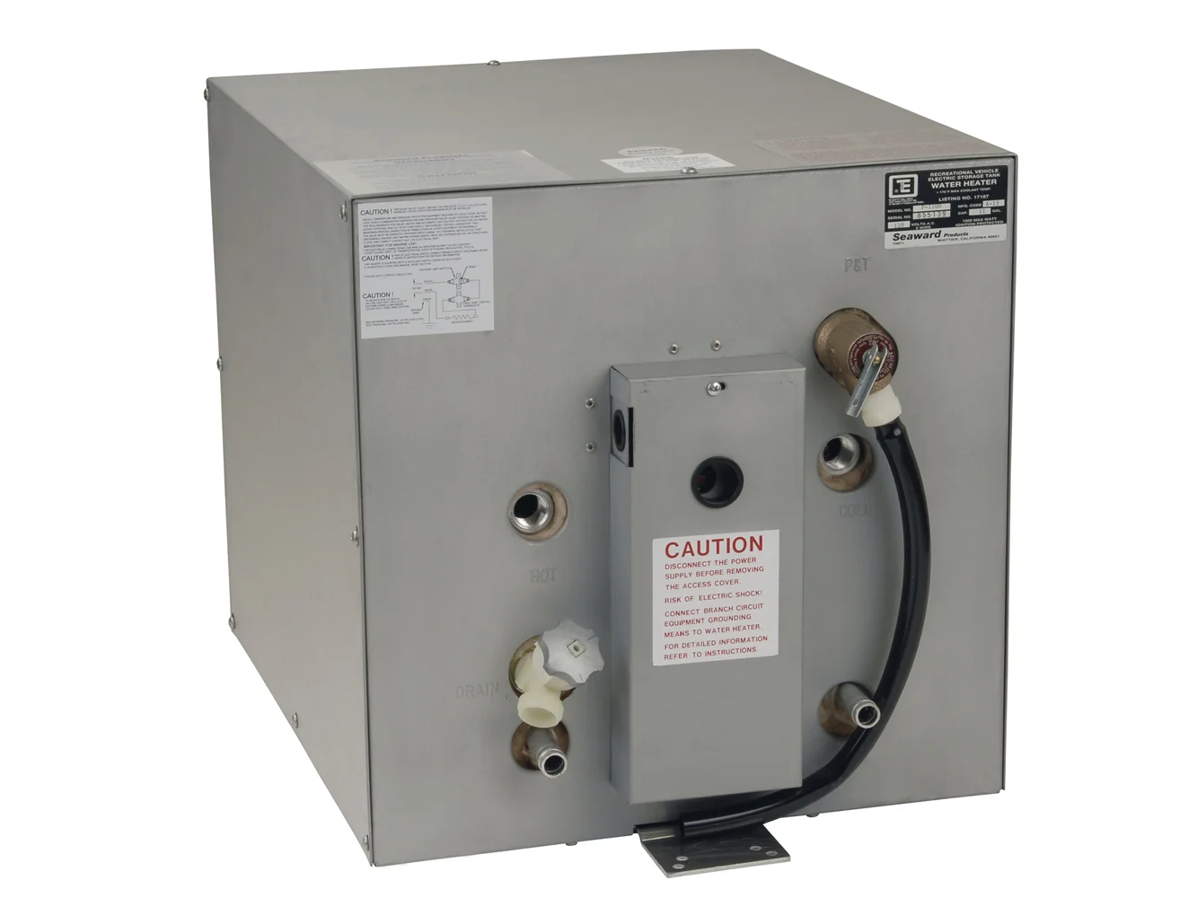 Whale Seaward 11 Gallon Hot Water Heater w/Front Heat Exchanger - Galvanized Steel - 120V - 1500W