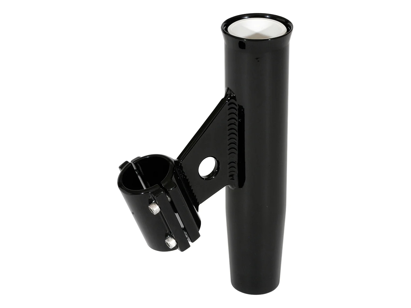 Lee's Clamp-On Rod Holder - Black Aluminum - Vertical Mount - Fits 1.315 O.D. Pipe