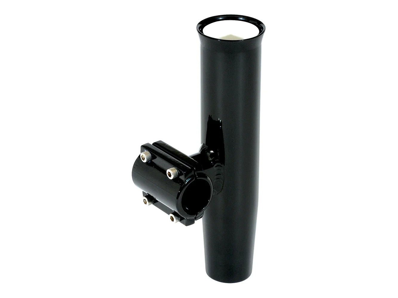 Lee's Clamp-On Rod Holder - Black Aluminum - Horizontal Mount - Fits 1.050" O.D. Pipe