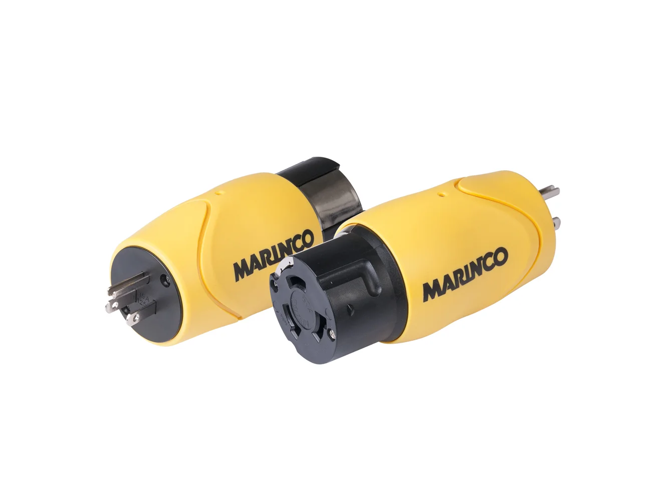 Marinco Straight Adapter - 15A Male Straight Blade to 50A 125/250V Female Locking