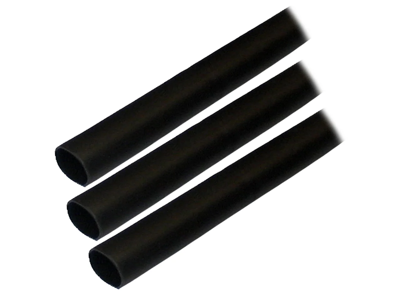 Ancor Adhesive Lined Heat Shrink Tubing (ALT) - 1/2" x 3" - 3-Pack - Black