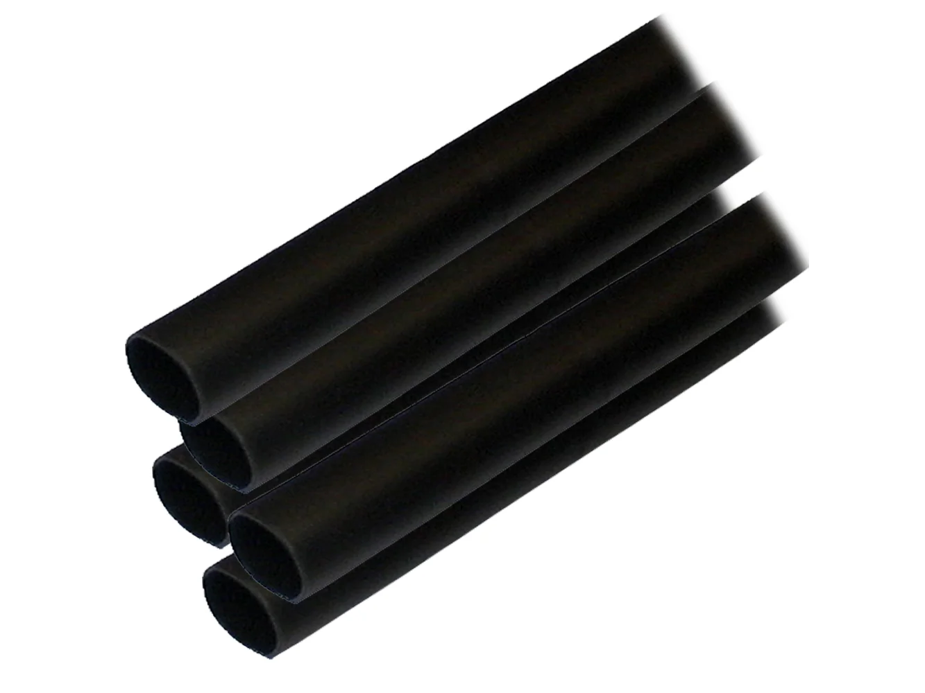 Ancor Adhesive Lined Heat Shrink Tubing (ALT) - 1/2" x 12" - 5-Pack - Black