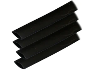 Ancor Adhesive Lined Heat Shrink Tubing (ALT) - 3/4" x 6" - 4-Pack - Black