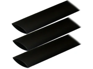 Ancor Adhesive Lined Heat Shrink Tubing (ALT) - 1" x 3" - 3-Pack - Black