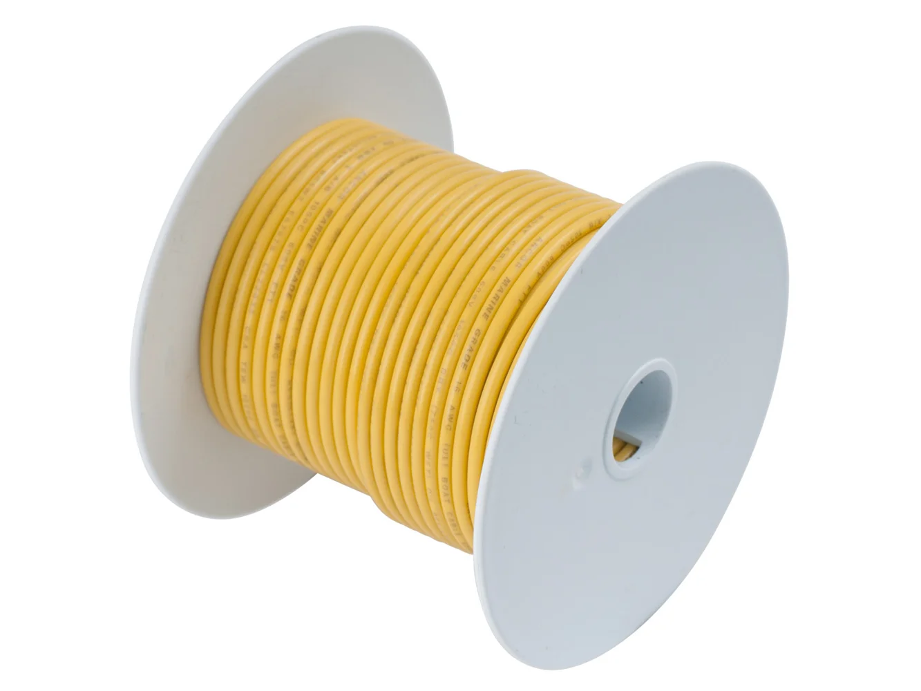 Ancor Yellow 18 AWG Tinned Copper Wire - 100'