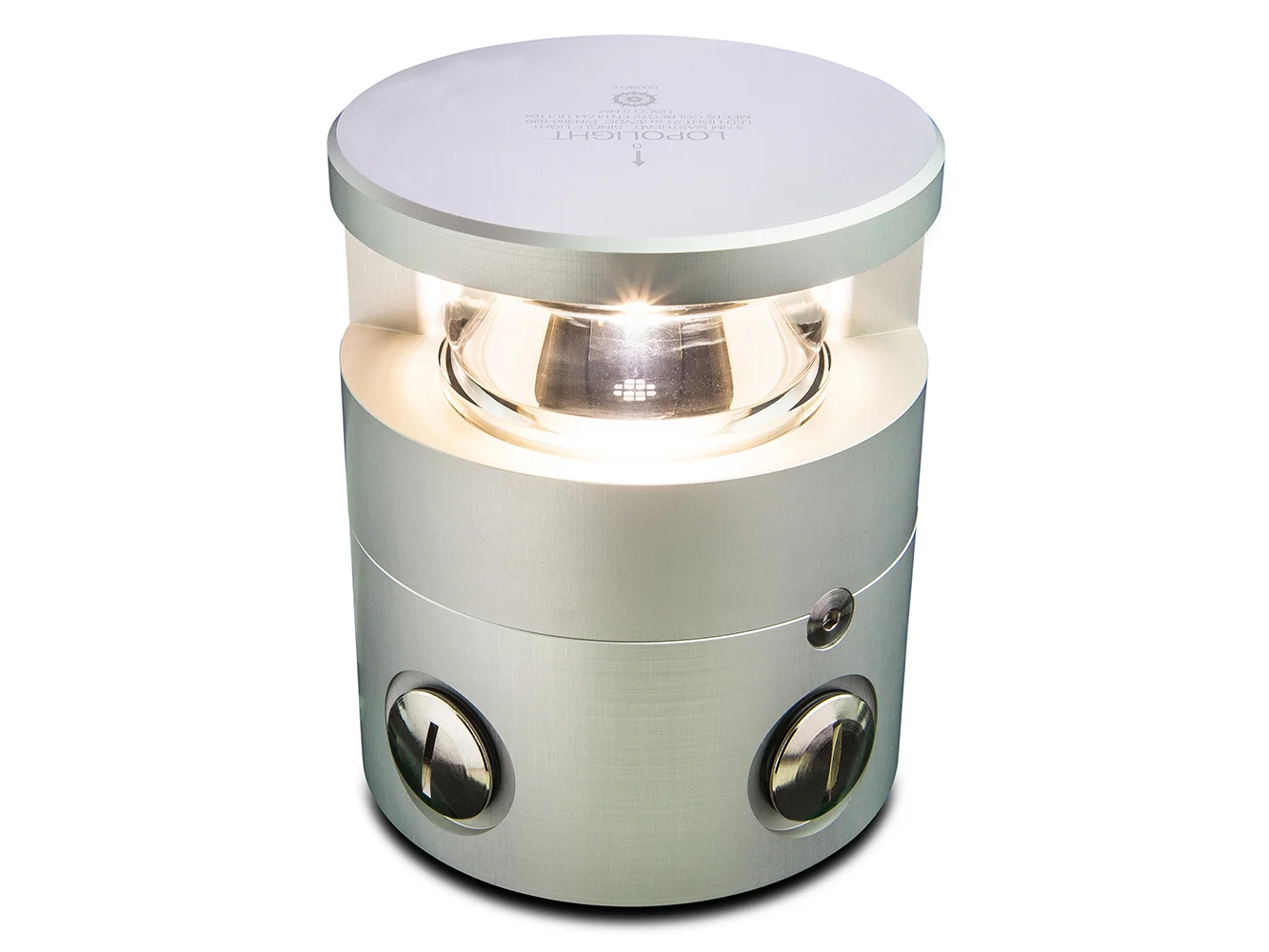 Lopolight Series 300-036 - Masthead Light - 5NM - Horizontal Mount - White - Silver Housing