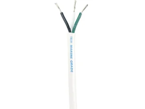 Ancor White Triplex Cable - 12/3 AWG - Round - 100'