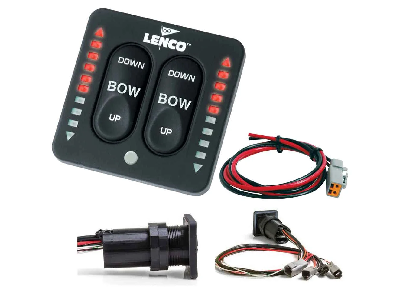 Lenco LED Indicator Integrated Tactile Switch Kit w/Pigtail f/Single Actuator Systems