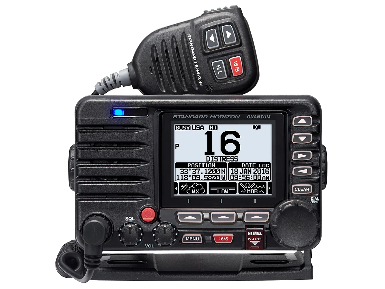 Standard Horizon Quantum GX6000 25W Commercial Grade Fixed Mount VHF w/NMEA 2000, Integrated AIS receiver, & Speaker Mic