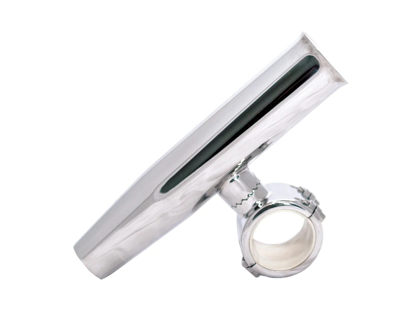 Tigress 1" Polished SS Adjustable Clamp-On Rod Holder