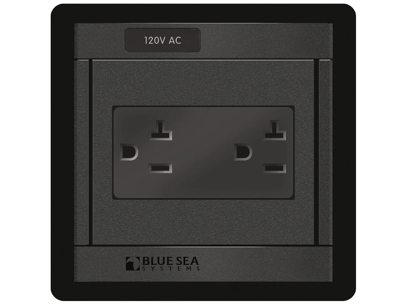 Blue Sea 1479 360 Panel - 120V AC DUal Outlet
