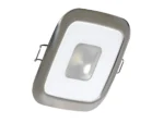 Lumitec Square Mirage Down Light - White Dimming, Red/Blue Non-Dimming - Polished Bezel