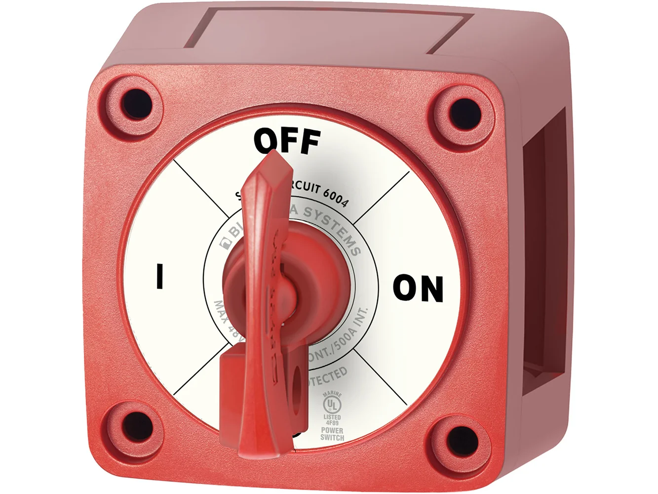 Blue Sea 6004 Single Circuit ON-OFF w/Locking Key - Red