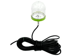 Hydro Glow SF100G 100W/120VAC Underwater Dock Light - Green Anchored To Bottom