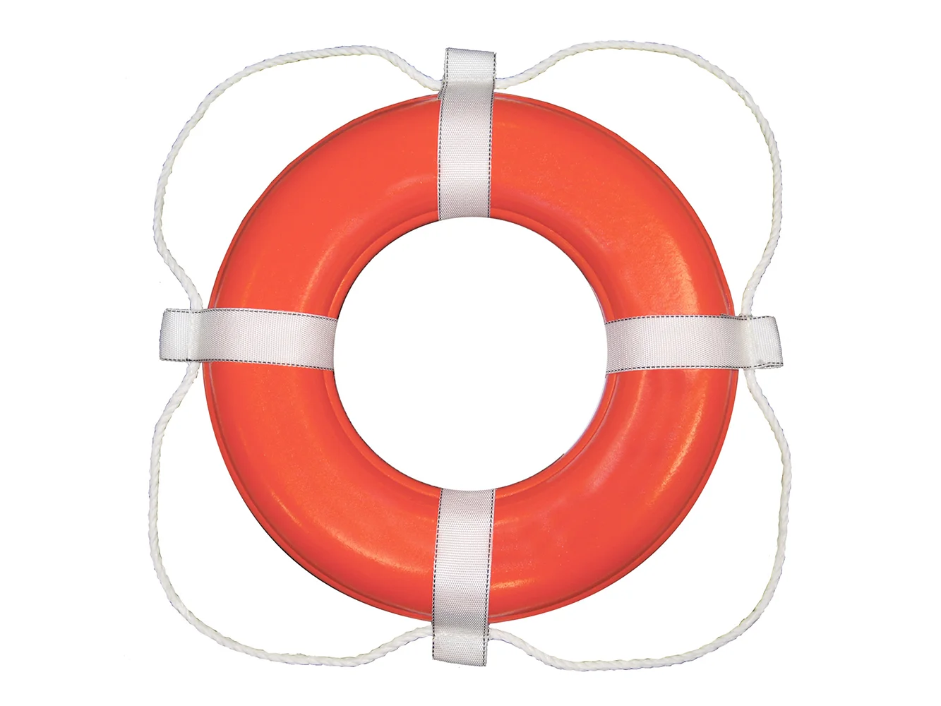 Taylor Made Foam Ring Buoy - 24" - Orange w/White Grab Line