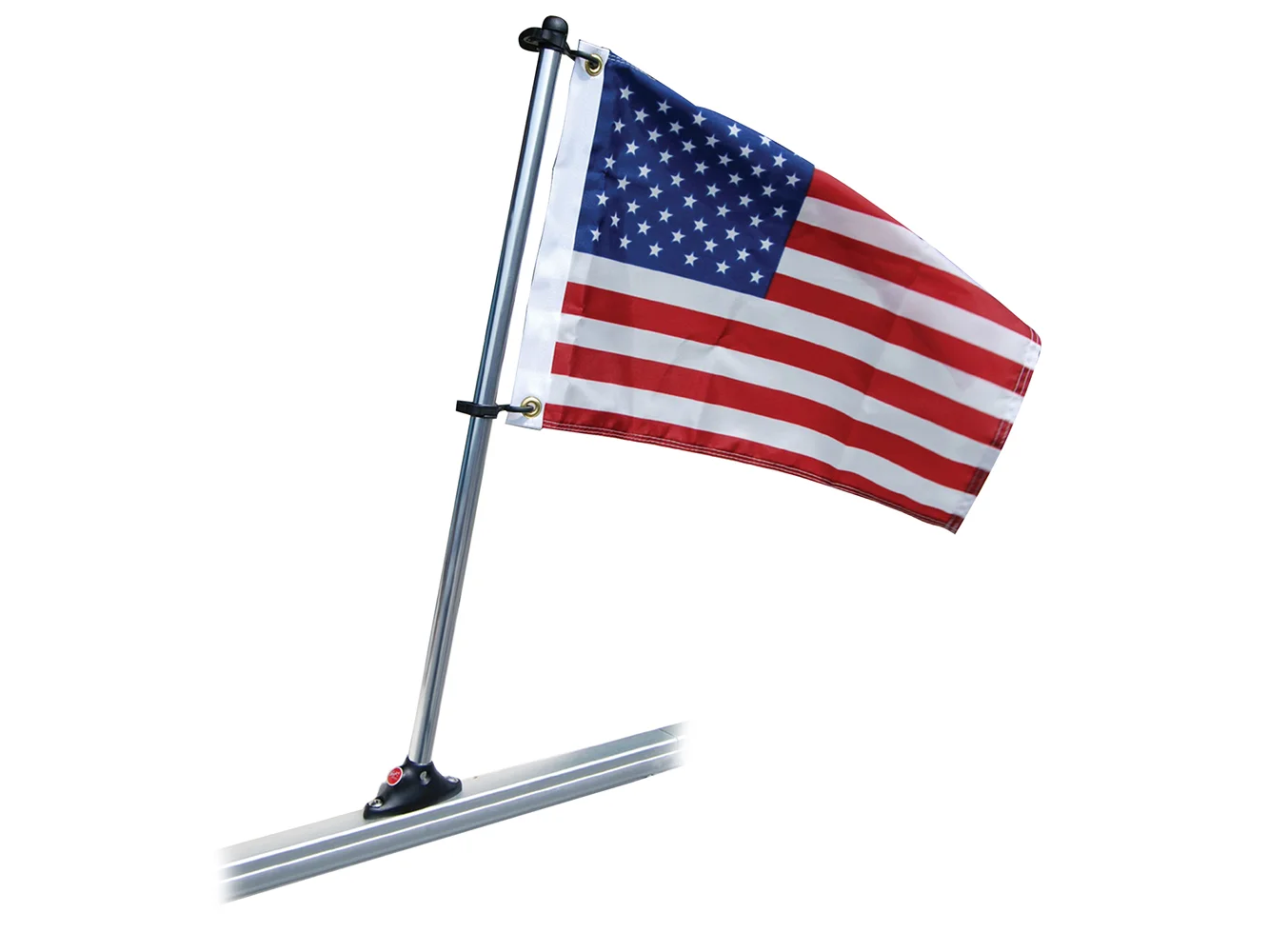 Taylor Made Pontoon 24" Flag Pole Mount & 12" x 18" US Flag