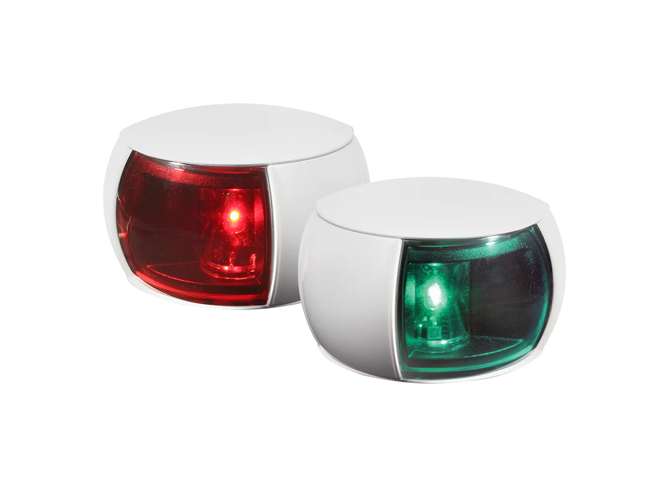 Hella Marine NaviLED Port & Starboard Pair - 2nm - Colored Lens/White Housing