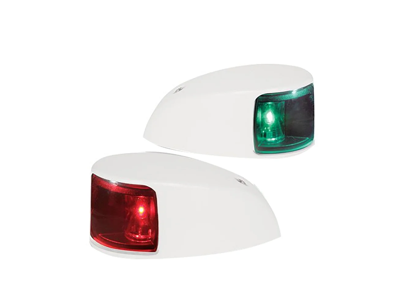 Hella Marine NaviLED Deck Mount Port & Starboard Pair - 2nm - Colored Lens/White Housing