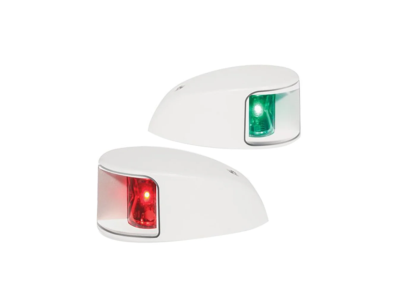 Hella Marine NaviLED Deck Mount Port & Starboard Pair - 2nm - Clear Lens/White Housing