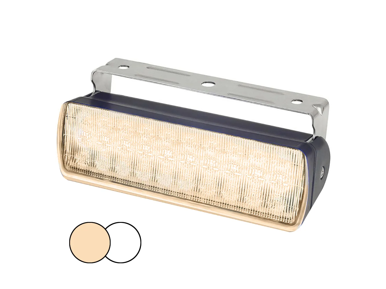 Hella Marine Sea Hawk XL Dual Color LED Floodlights - Warm White/White LED - Black Housing
