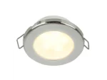Hella Marine EuroLED 75 3" Round Spring Mount Down Light - Warm White LED - Stainless Steel Rim - 12V