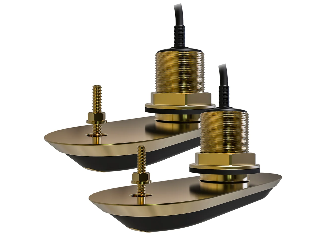 Raymarine RV-212 RealVision 3D™ Bronze Thru-Hull Transducer Pair Pack - 12° - 8M Cable & Y-Cable
