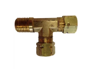 Uflex Male Run T-Fitting - 3/8" x 3/8" Tube x 1/4" NPT