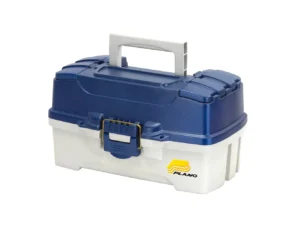 Plano 2-Tray Tackle Box w/Duel Top Access - Blue Metallic/Off White