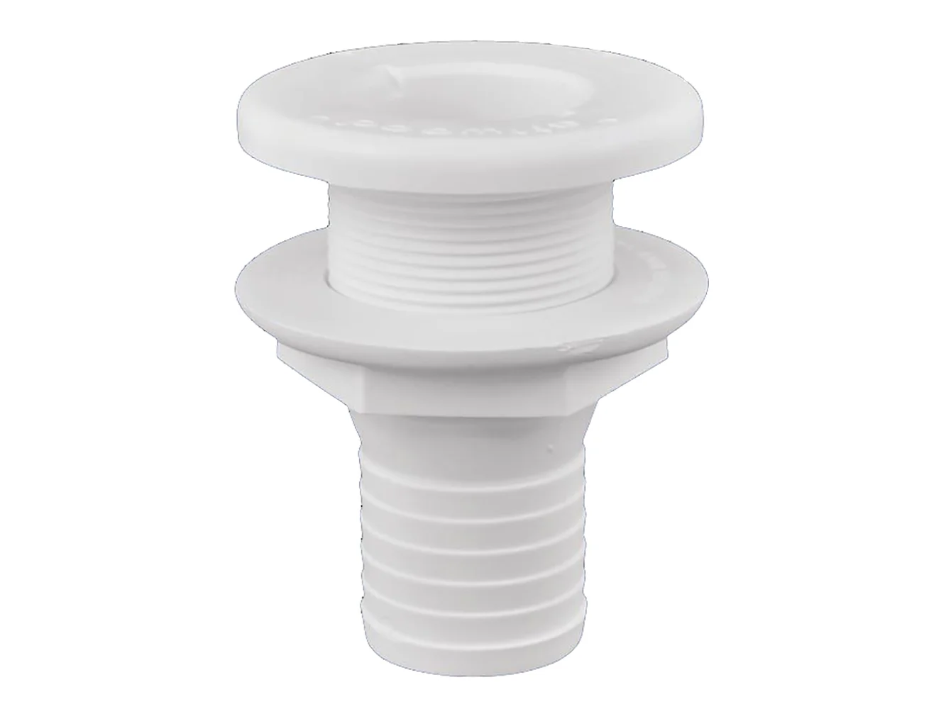 Attwood Plastic Thru-Hull Fitting - 1-1/2" - White