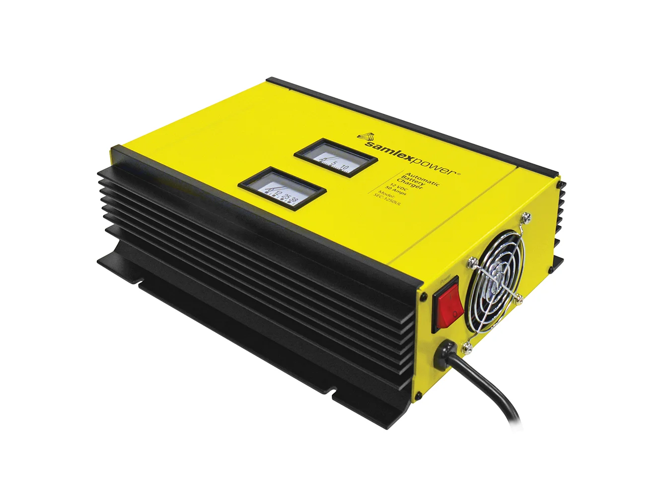 Samlex 50A Battery Charger - 12V - 2-Bank - 3-Stage w/Dip Switch & Lugs - Includes Temp Sensor